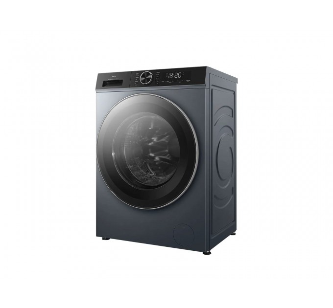 Стиральная машина TCL фронтальная, 9кг, 1400, A+++, 57см, дисплей, пар, инвертор, серый