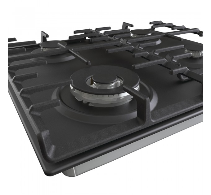 Варильна поверхня Gorenje газова, 60см, чавун, чорний