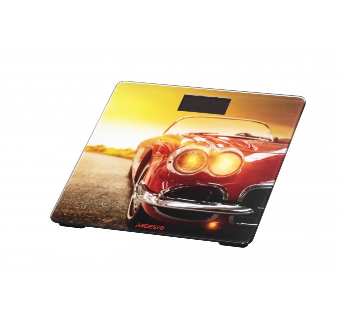 Весы ARDESTO напольные Car, 150кг, AAAx2 в компл, стекло, многоцветные