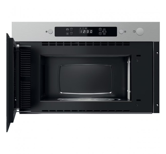 Мікрохвильова піч Whirlpool вбудована, 22л, електронне упр., 750Вт, дисплей, нерж