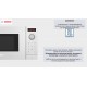 Мікрохвильова піч Bosch, 20л, електр. керув., 800Вт, білий