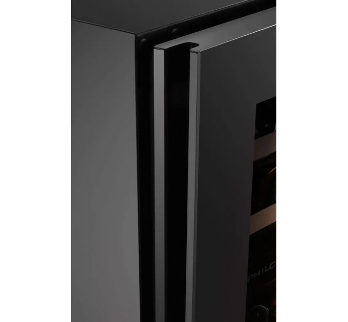 Холодильник Philco для вина, 81х30х57, холод.отд.-58л, зон - 1, бут-19, диспл, подсветка, черный