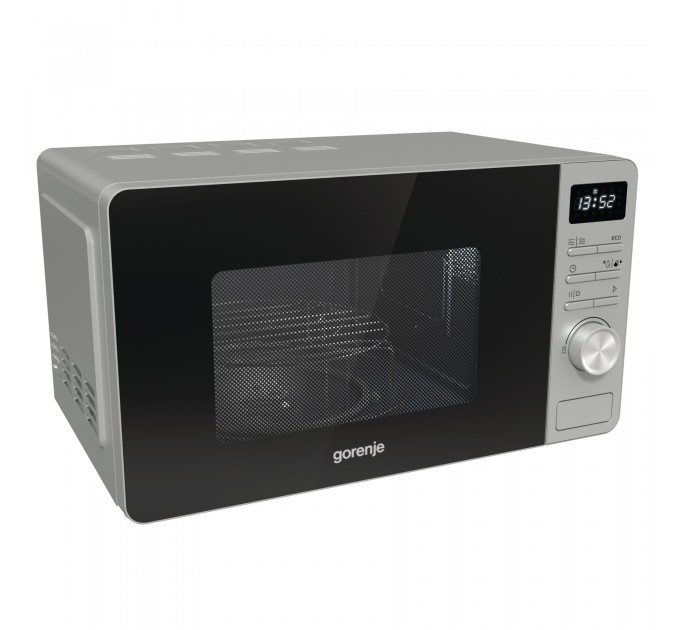 Микроволновая печь Gorenje, 23л, мех. управл., 800Вт, гриль, дисплей, нерж