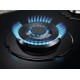 Варочная поверхность Electrolux газ на стекле, 60см, чугун, черный