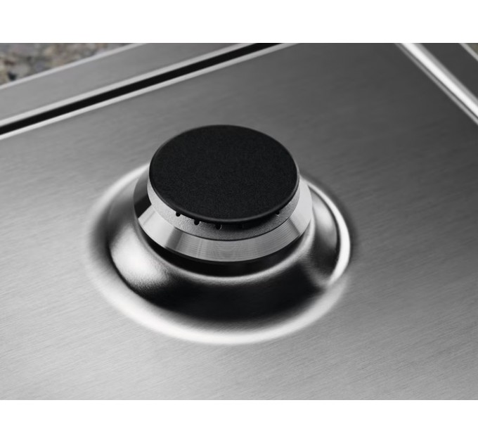 Варочная поверхность Electrolux газовая, 75см, чугун, нерж