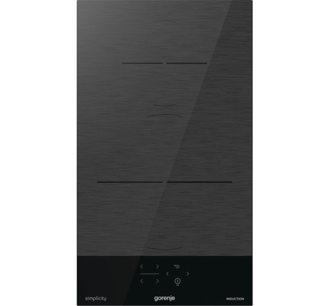 Варочная поверхность Gorenje индукционная, 30см, Домино, PowerBoost, объединение конфорок, черный