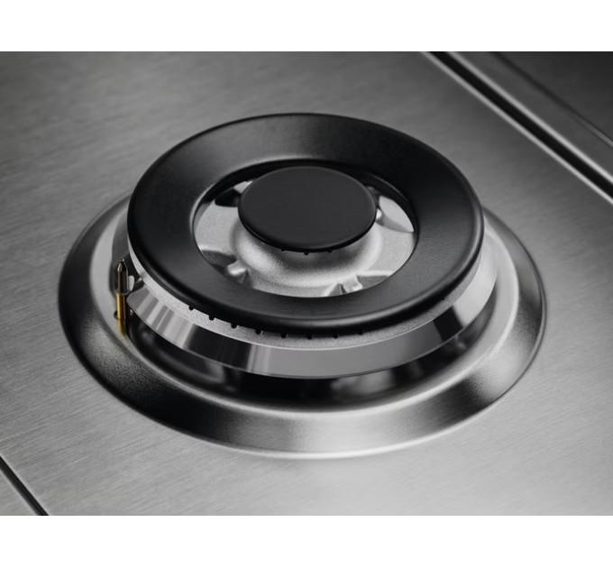 Варочная поверхность Electrolux газовая, 75см, чугун, нерж