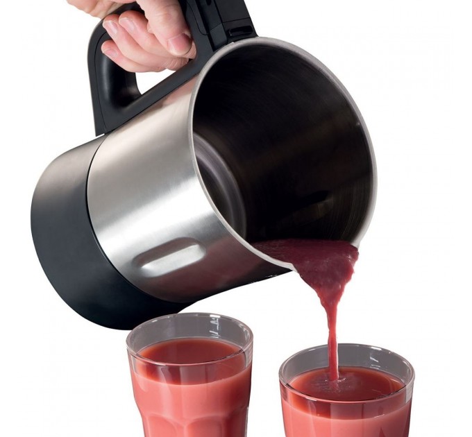 Cуповарка-блендер Russell Hobbs 1200Вт, чаша-1,75л, механическое управл., 8 авто. программ, нержав.сталь, платик, серо-черный