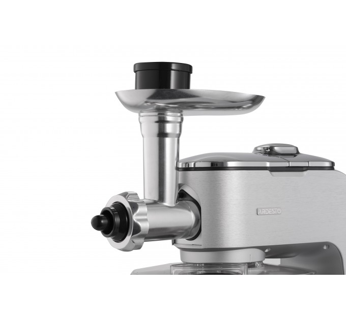 Кухонна машина ARDESTO 1500Вт, чаша-метал, корпус-метал, насадок-10, сріблясто-сірий