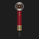 Фен Dyson HD16 Supersonic Nural Red Velvet/Gold, 1600Вт, 3 режими, іонізація, хол. обдув, кейс для зберігання, червоно-золотий