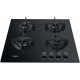 Варильна поверхня Whirlpool газова на склі, 60см, чавун, чорний