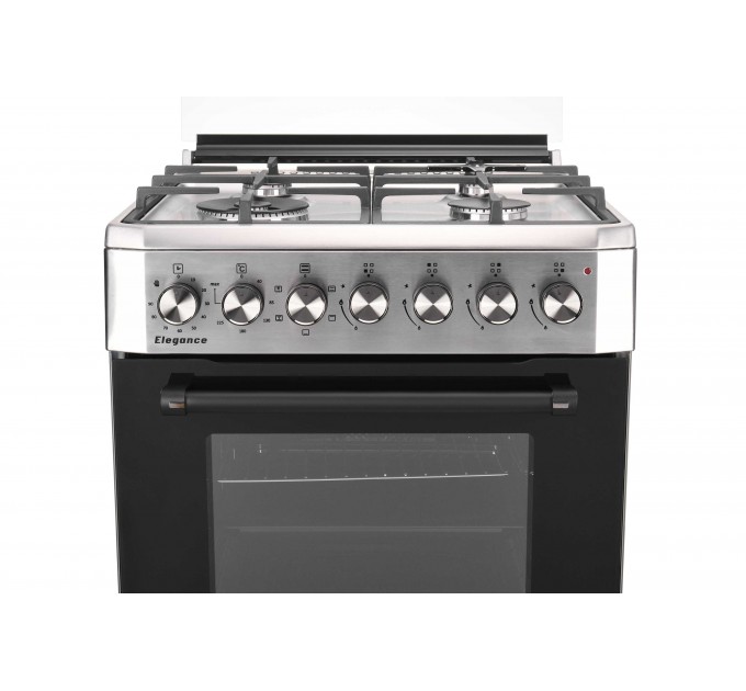 Плита ARDESTO комби Elegance, 66л, 60x60см, конвекция, чугун, подсветка, форсунки LPG (подключение газового баллона), нерж