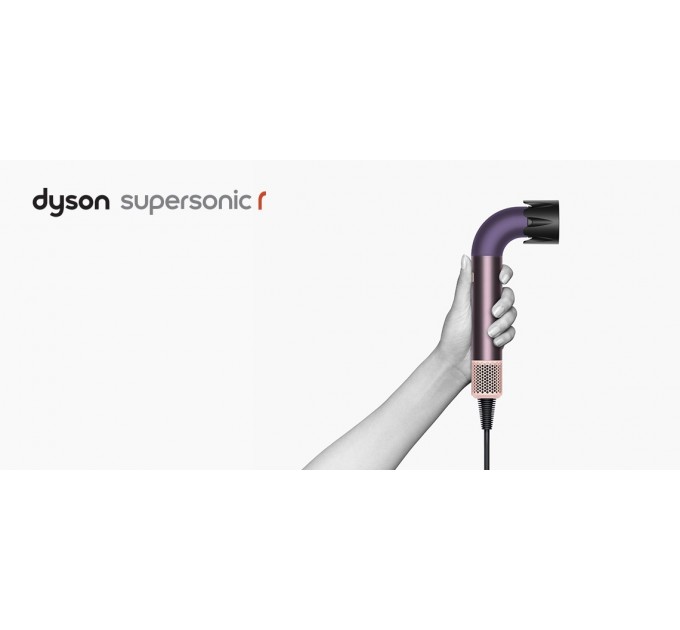 Фен Dyson HD17 Supersonic R Jasper/Plum, 1700Вт, 3 режими, іонізація, хол. обдув, 5 насадок, фіолетовий