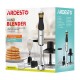 Блендер ARDESTO погружной HBG-800DWHCHC, 800Вт, 4в1, чаша-600мл, чопер 500мл, черно-серебристый