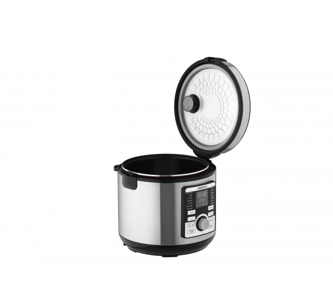 Мультиварка ARDESTO, 860Вт, чаша-5л, электронное управл., книга рецептов, металл/пластик, серый