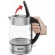 Електрочайник Tefal Glass Kettle 1.7л, скло, з підсвіткою, сріблясто-чорний