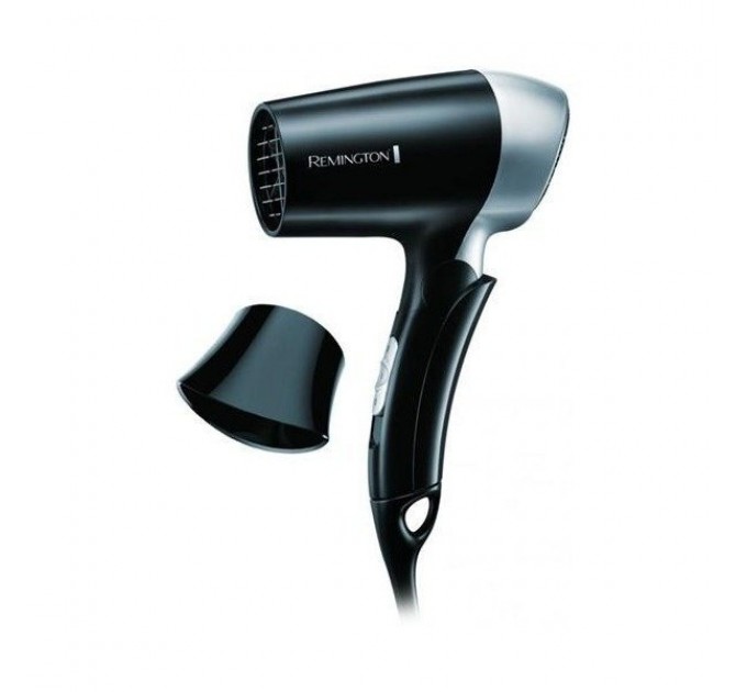 Фен Remington дорожній On The Go, 1400Вт, 2 режими, складна ручка, чорний