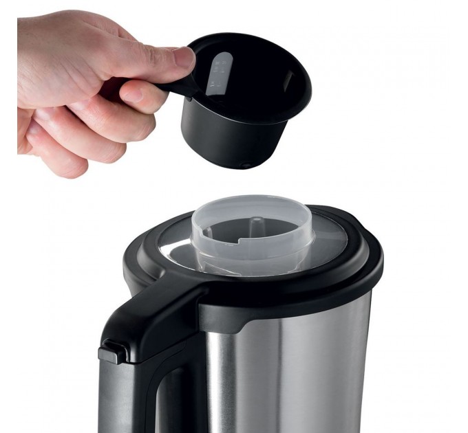 Cуповарка-блендер Russell Hobbs 1200Вт, чаша-1,75л, механическое управл., 8 авто. программ, нержав.сталь, платик, серо-черный
