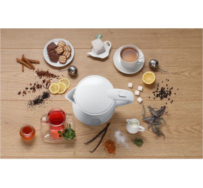 Электрочайник Gorenje 1.7л, пластик, белый