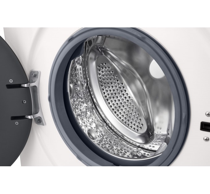 Стиральная машина LG фронтальная, 6кг, 1200, A+++, 44см, дисплей, пар, инвертор, белый