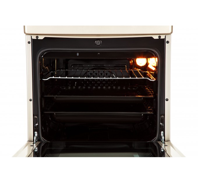 Плита ARDESTO комби, 52л, 50x60см, конвекция, чугун, подсветка, форсунки LPG (подключение газового баллона), серебристый