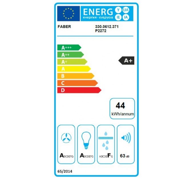 Вытяжка Faber наклонная, 80см, 1169м.куб/ч, Daisy Wh A80, белый