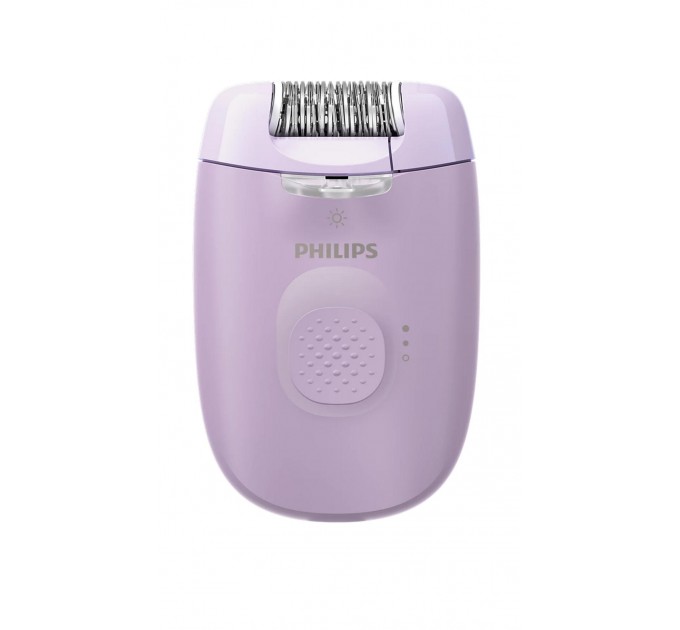 Эпилятор Philips Series 2000 дисковый, от сети, сух., с подсветкой, насадок-3, фиолетовый