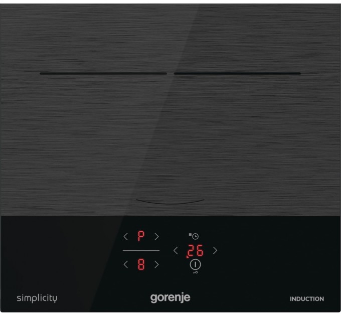 Варочная поверхность Gorenje индукционная, 30см, Домино, PowerBoost, объединение конфорок, черный