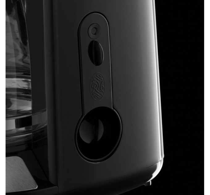 Кофеварка Russell Hobbs капельная Adventure, 1л, молотый, черно-серебристый