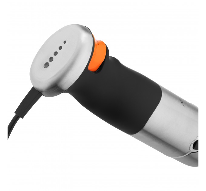 Блендер ARDESTO погружной HBG-800DWHCHC, 800Вт, 4в1, чаша-600мл, чопер 500мл, черно-серебристый