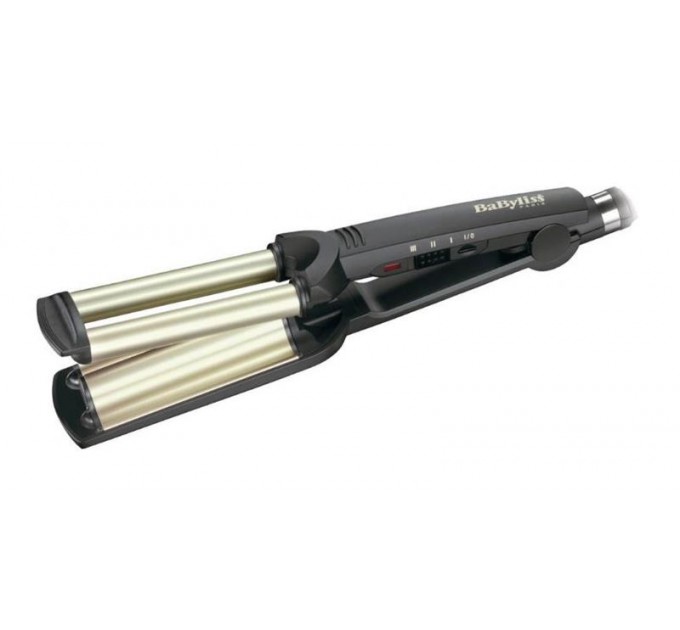 Плойка Babyliss Easy wave, гофре, темп.режимів-3, 160-200С, природні хвилі, кераміка, чорний
