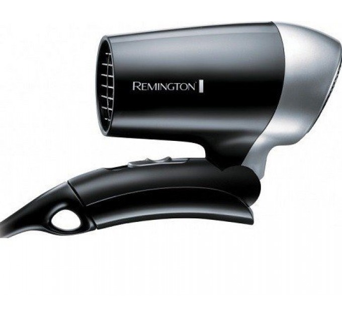 Фен Remington дорожній On The Go, 1400Вт, 2 режими, складна ручка, чорний