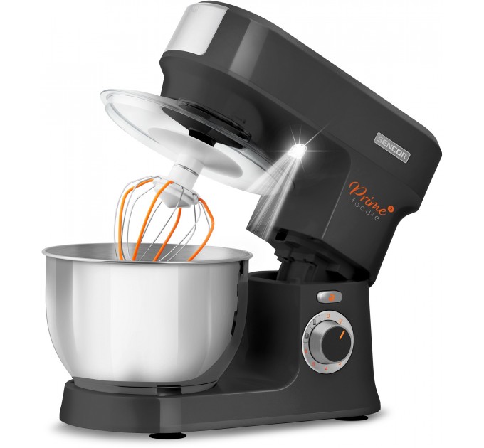 Кухонная машина Sencor 1000Вт, чаша-металл, корпус-пластик, насадок-15, черный