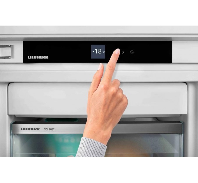 Холодильник Liebherr вбудований SBS, 177x111.8х54.6, холод.відд.-307л, мороз.відд.-209л, 2дв., F, NF, диспл внутр., білий