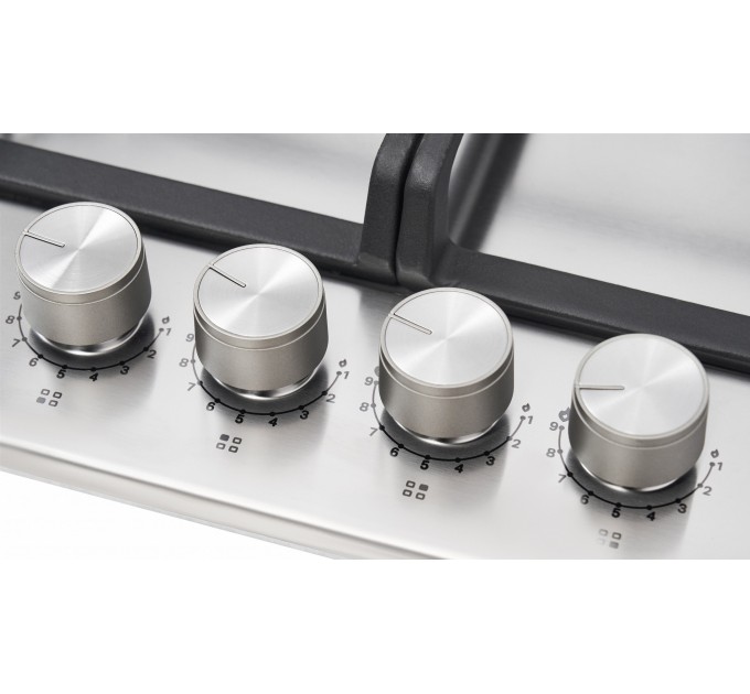 Варильна поверхня Whirlpool газова, 60см, чавун, турбо-конфорка, нерж