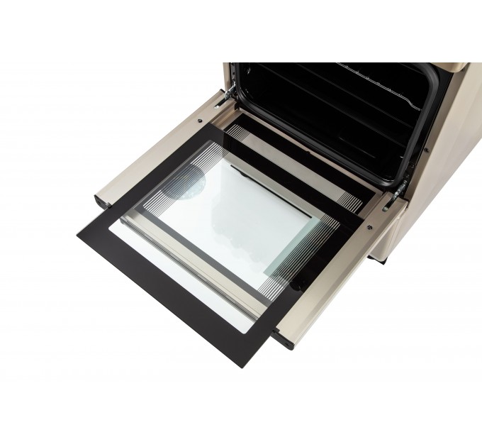 Плита ARDESTO комби, 52л, 50x60см, конвекция, чугун, подсветка, форсунки LPG (подключение газового баллона), серебристый