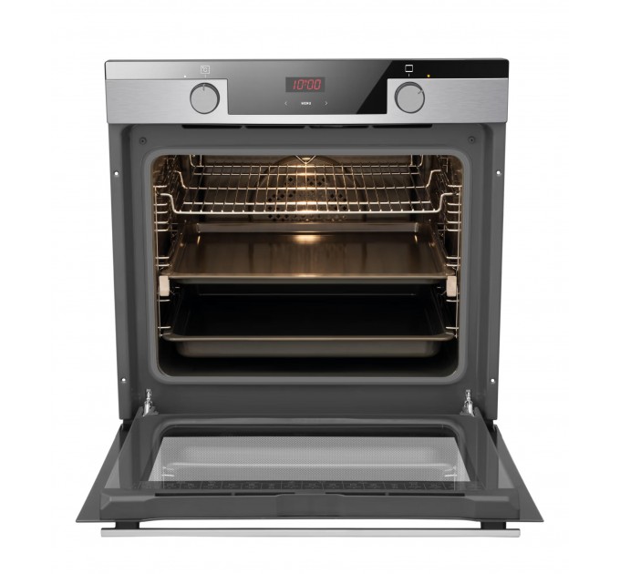 Духовой шкаф Hansa электрический, 77л, A, дисплей, конвекция, нерж