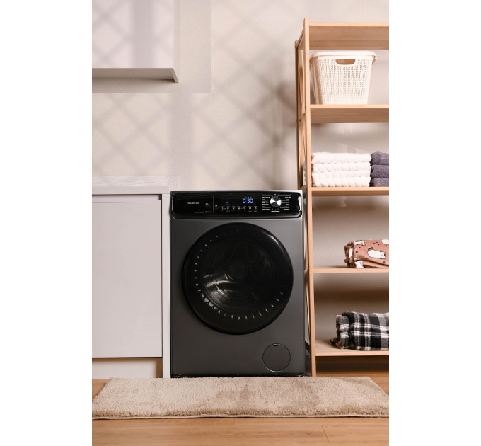 Стирально-сушильная машина ARDESTO фронтальная Black Mars, 10(6)кг, 1400, А+++, 60см, дисплей, пар, инвертор, серебристый