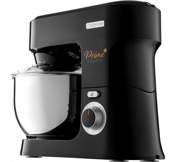 Кухонная машина Sencor 1000Вт, чаша-металл, корпус-пластик, насадок-15, черный