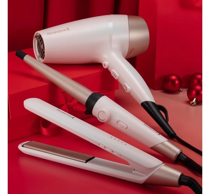 Випрямляч Remington Shea Soft, >300Вт, темп.режимів-5, 150-230С, кераміка, біло-золотий