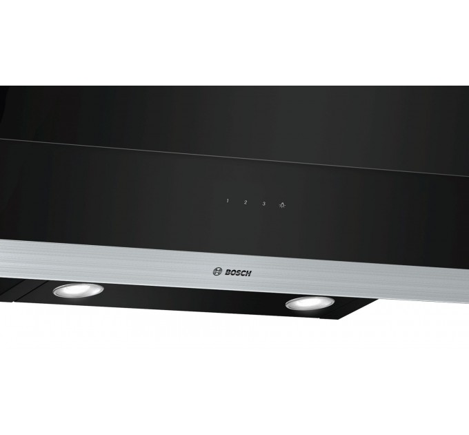 Вытяжка Bosch наклонная, 60см, 900м.куб/ч, черный