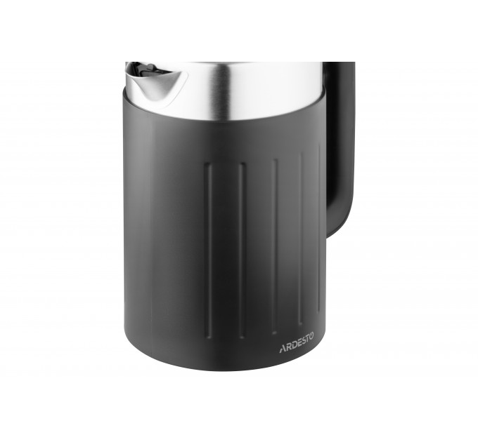 Электрочайник ARDESTO 1.7л, Strix, двойные стенки, черный матовый