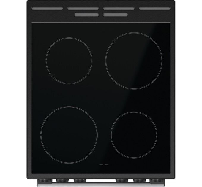 Плита Gorenje электрическая стеклокерамическая, 70л, 50x60см, дисплей, программатор, серый