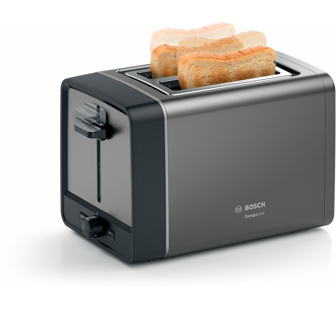 Тостер Bosch 970Вт, пластик, сірий