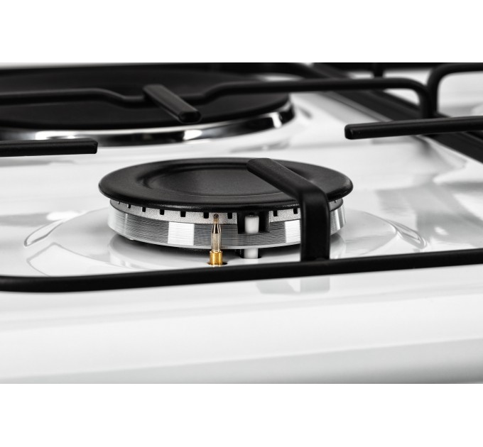 Плита ARDESTO комбі 3 газ + 1 електро, 64л, 60x60см, підсвічування, форсунки LPG (підключення газового балона), знімні направляючі, білий