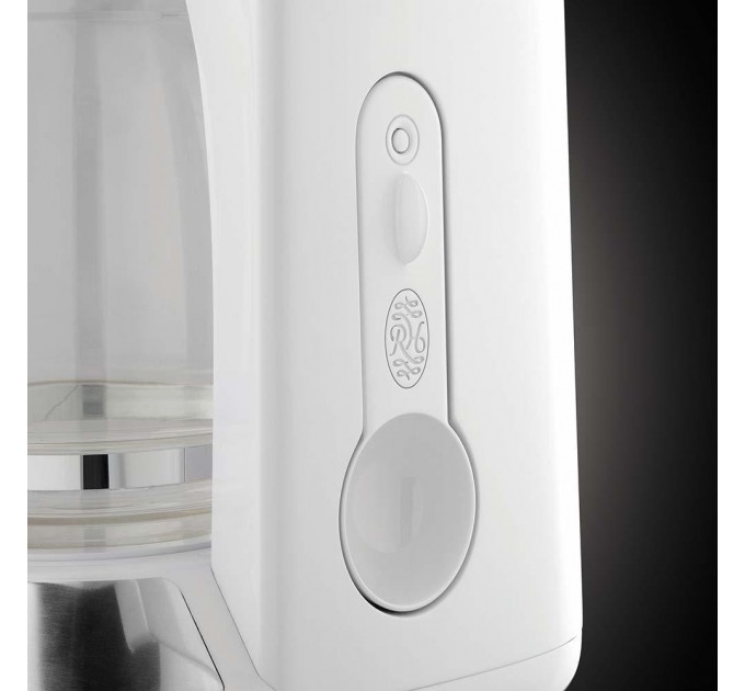 Кофеварка Russell Hobbs  капельная Inspire 1,25л, молотый, 10 чашек, таймер включения, белый