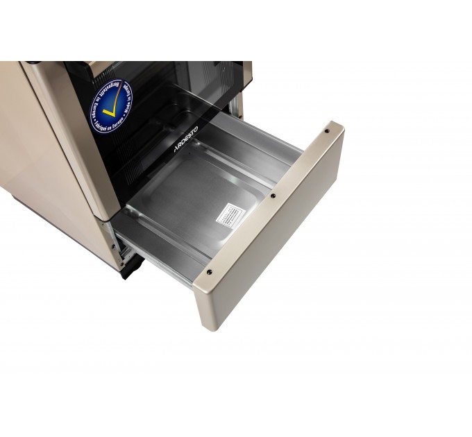 Плита ARDESTO комби, 52л, 50x60см, конвекция, чугун, подсветка, форсунки LPG (подключение газового баллона), серебристый