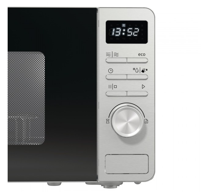 Микроволновая печь Gorenje, 23л, мех. управл., 800Вт, гриль, дисплей, нерж