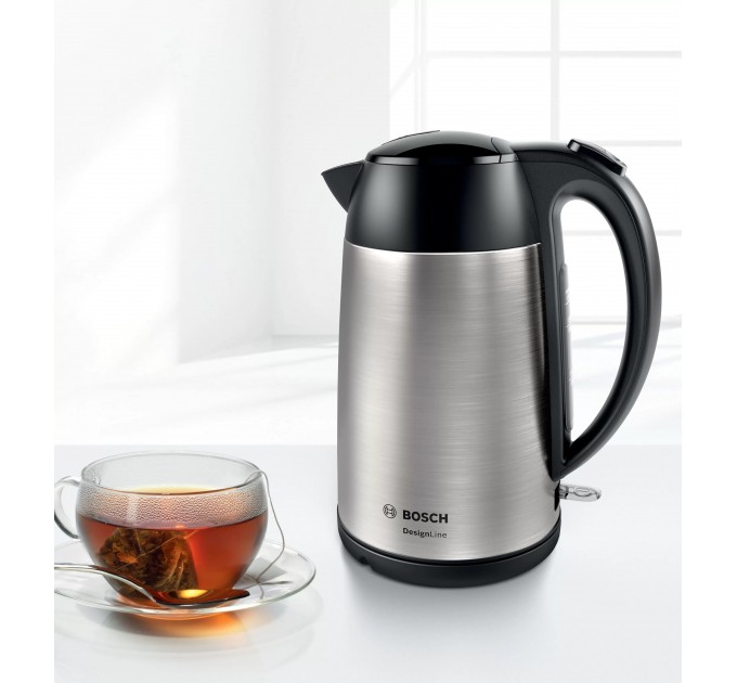 Електрочайник Bosch, 1.7л, метал, метал