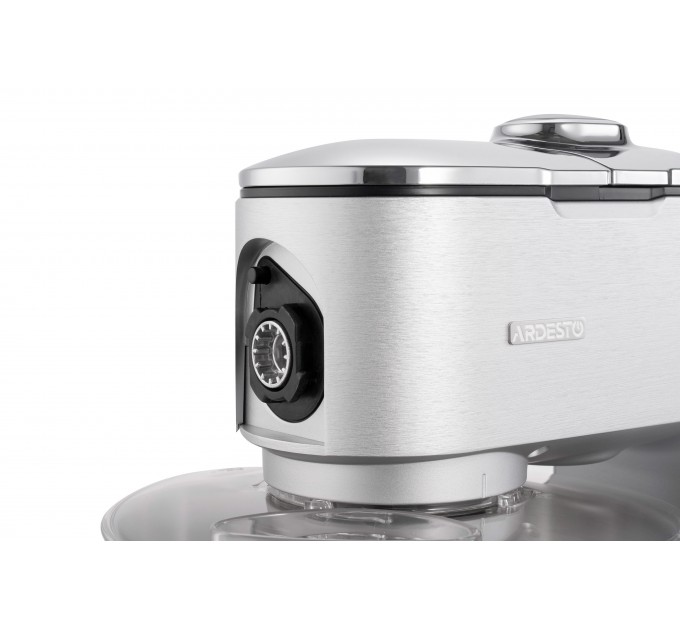 Кухонна машина ARDESTO 1500Вт, чаша-метал, корпус-метал, насадок-10, сріблясто-сірий